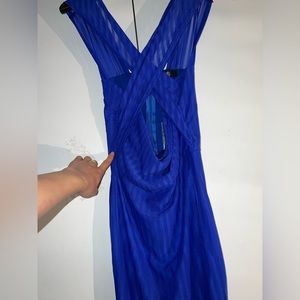 Sexy Blue Fitted Dress